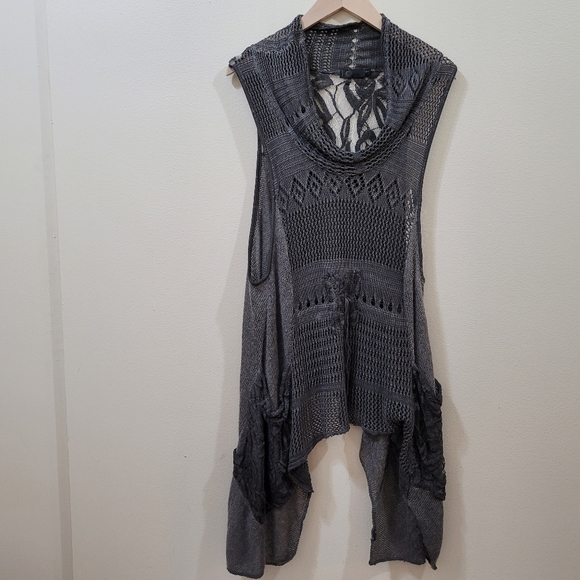 Pullover long vest Made in Italy - Picture 1 of 14